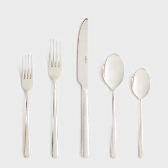 New! Quince x Sambonet Gia Minimalist 20 Piece Flatware Set - Picture 2 of 8